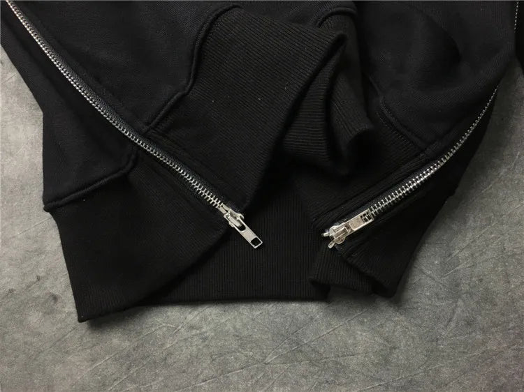 Black Metal Drill Hot Graphic Hoodie