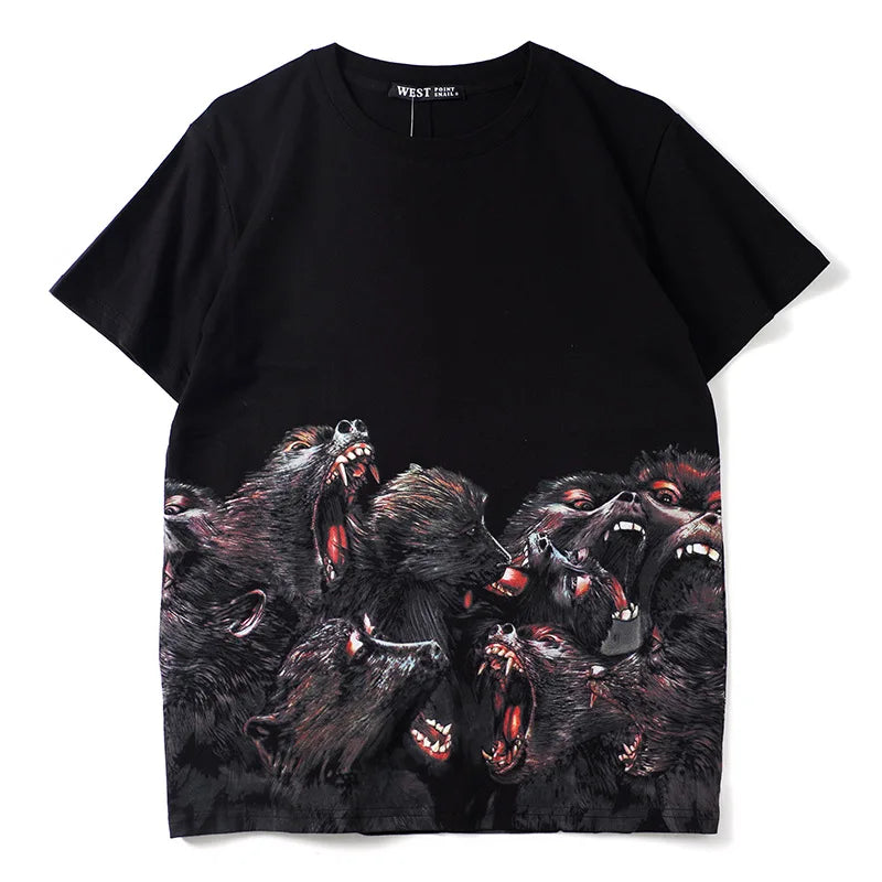 Black Full Orangutan Graphic Tee