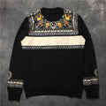 Black Retro Collar Hound Graphic Hoodie