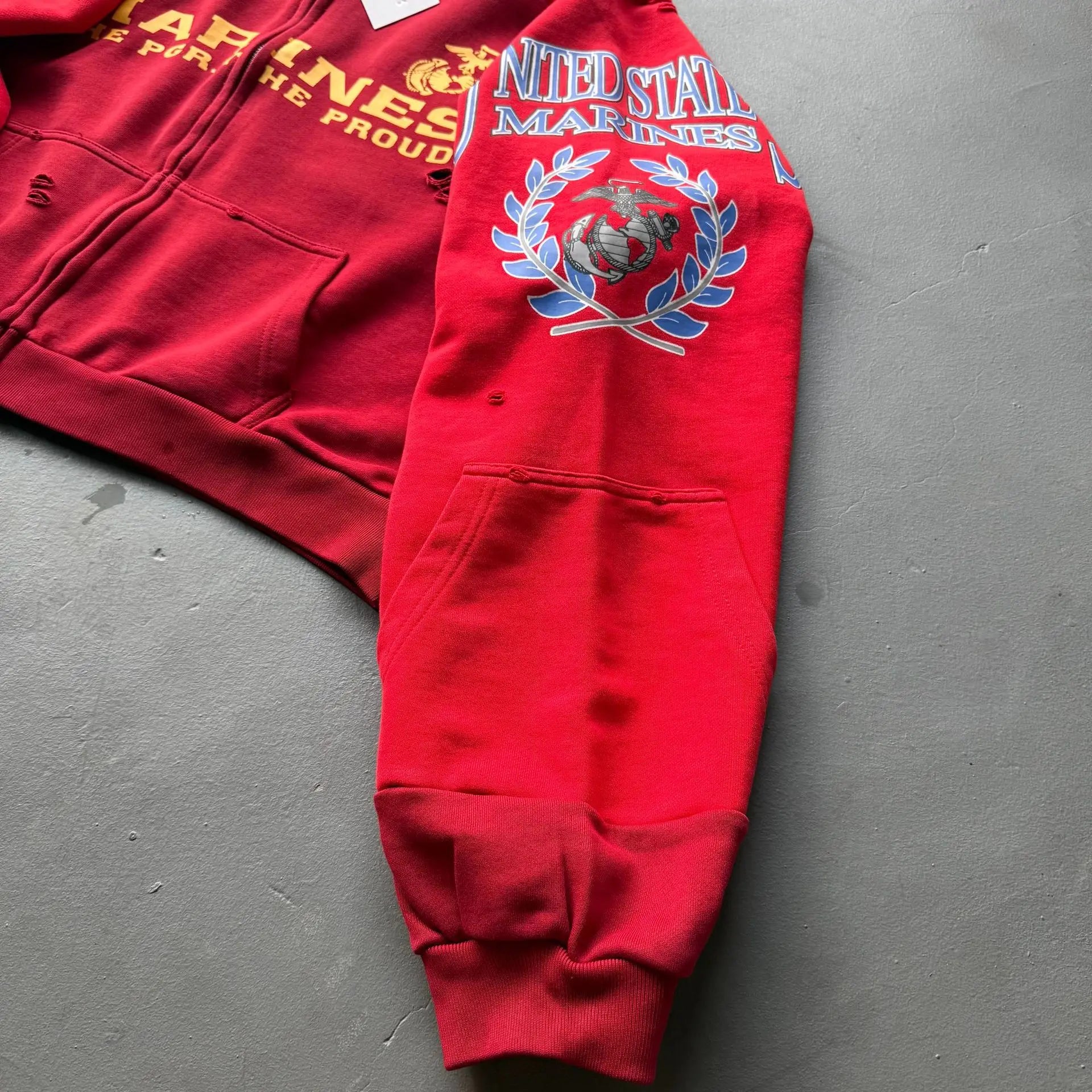 Red Marines Graphic Hoodie