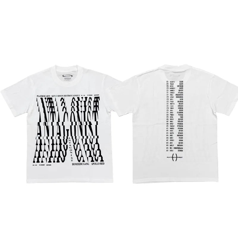 Beige Statement Bold Print Graphic Tee