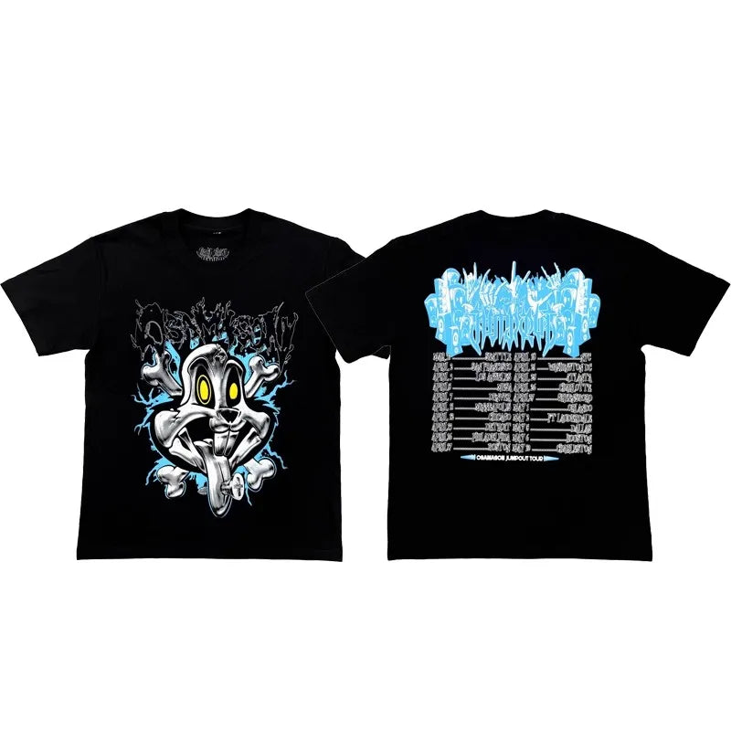 Black Jumpout Bunny Tooth Graphic Tee