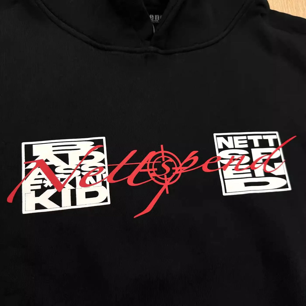 Black Hot Invert North Graphic Hoodie
