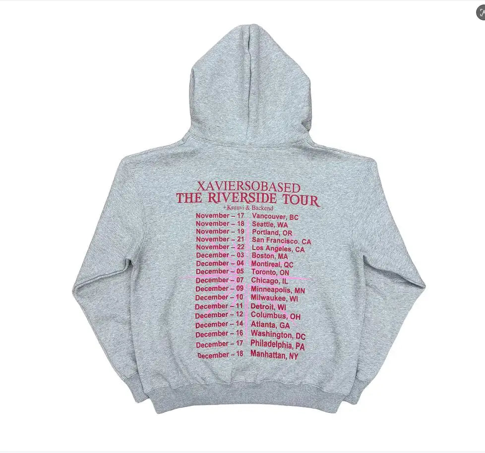 Light Blue World Xaviersobased Graphic Hoodie