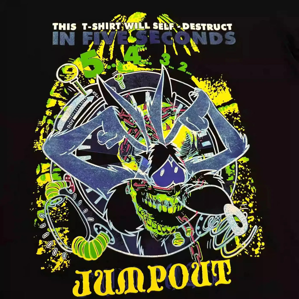Black Jumpout Countdown Seconds Graphic Tee