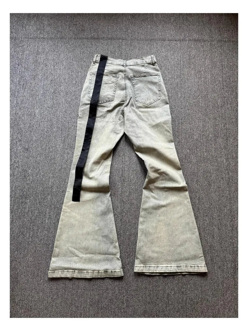 Blue Straight-Leg Jeans