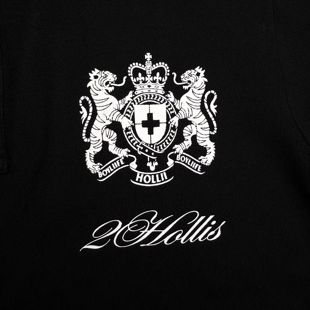 Black Statement Polo Shirt