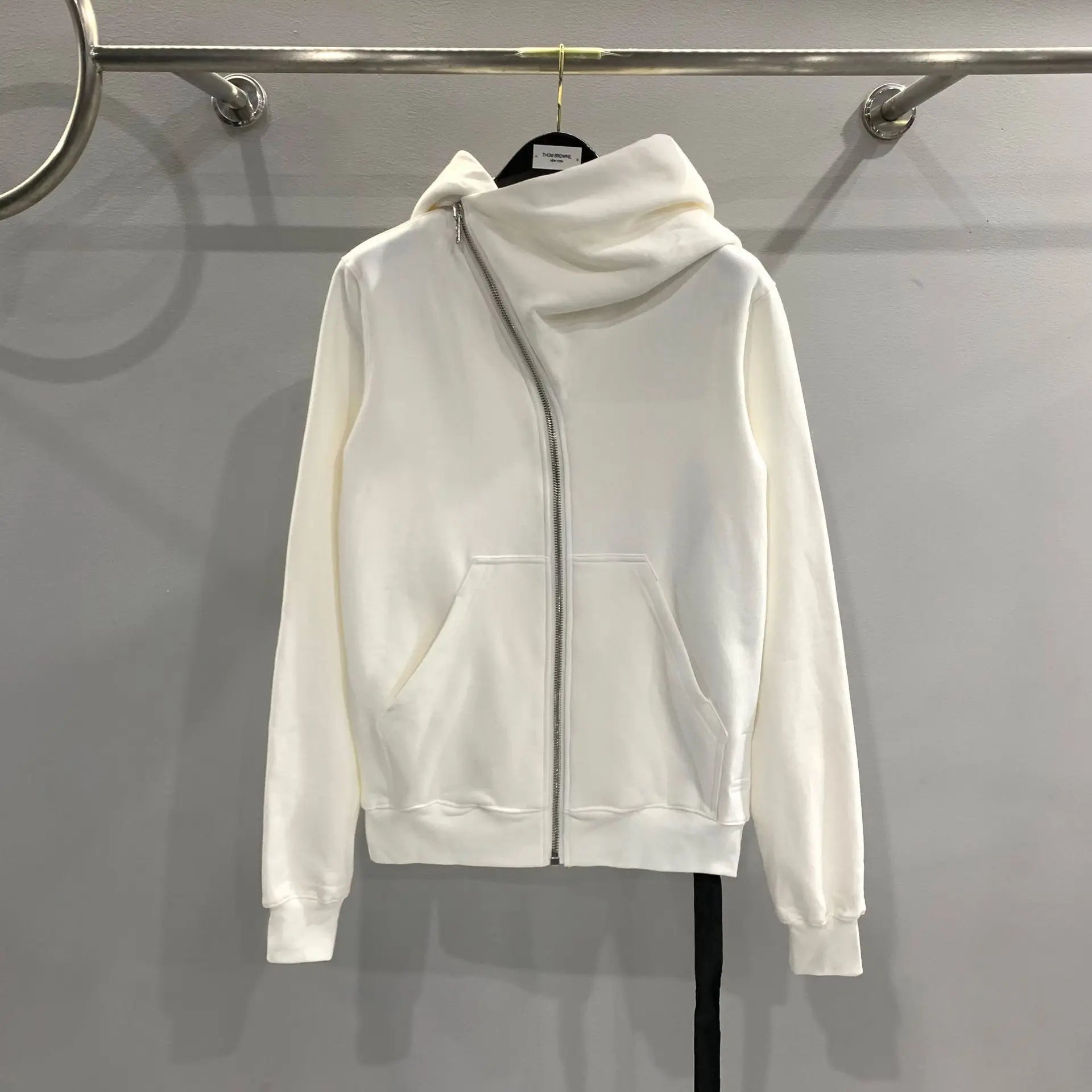 Beige Wizard Graphic Zip Hoodie