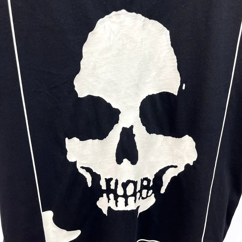 Black Skull Head Graphic Tee