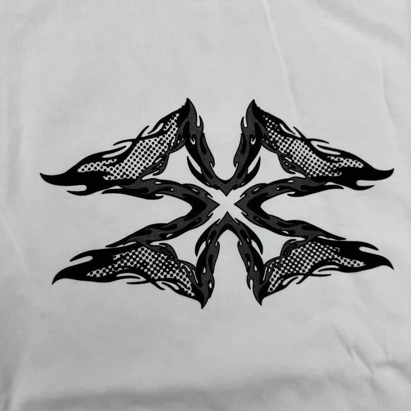 White Destory Lonely Graphic Tee