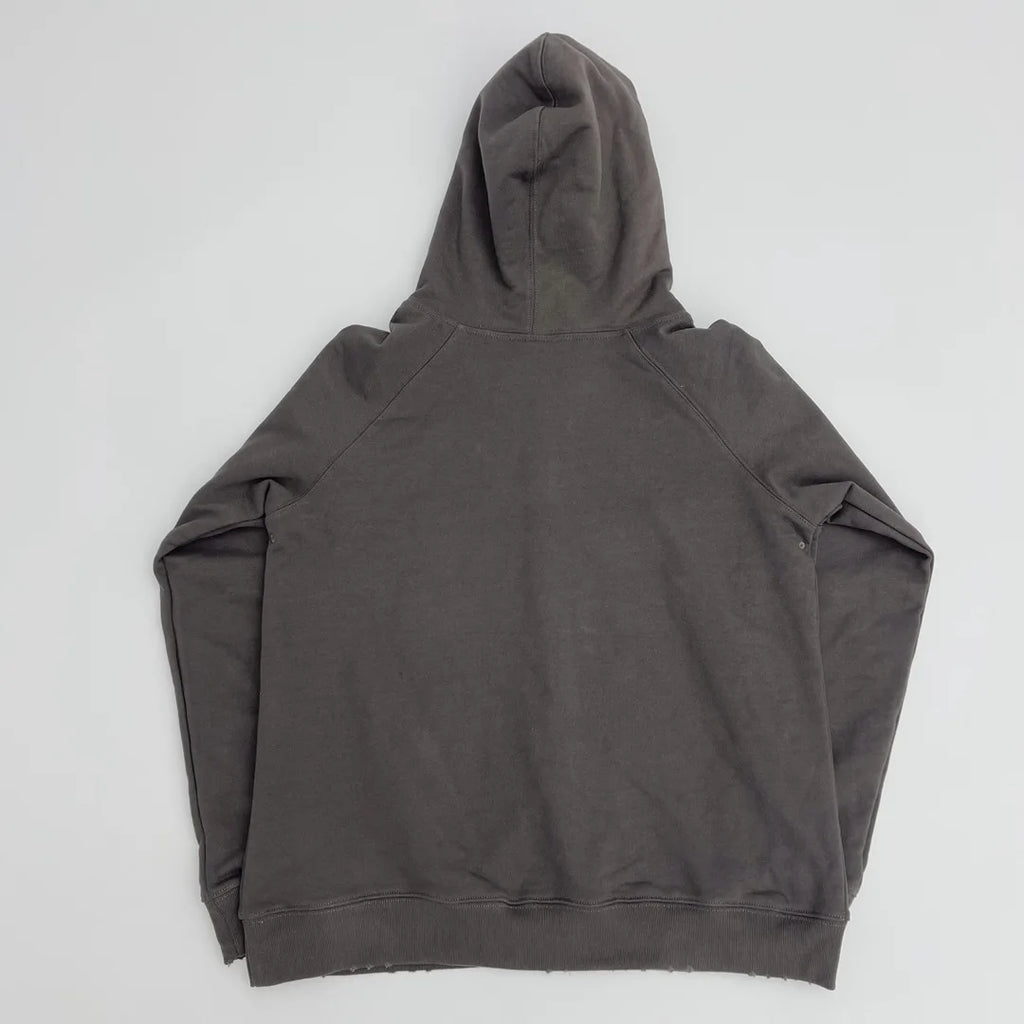Charcoal Skull Head Face Graphic Hoodie