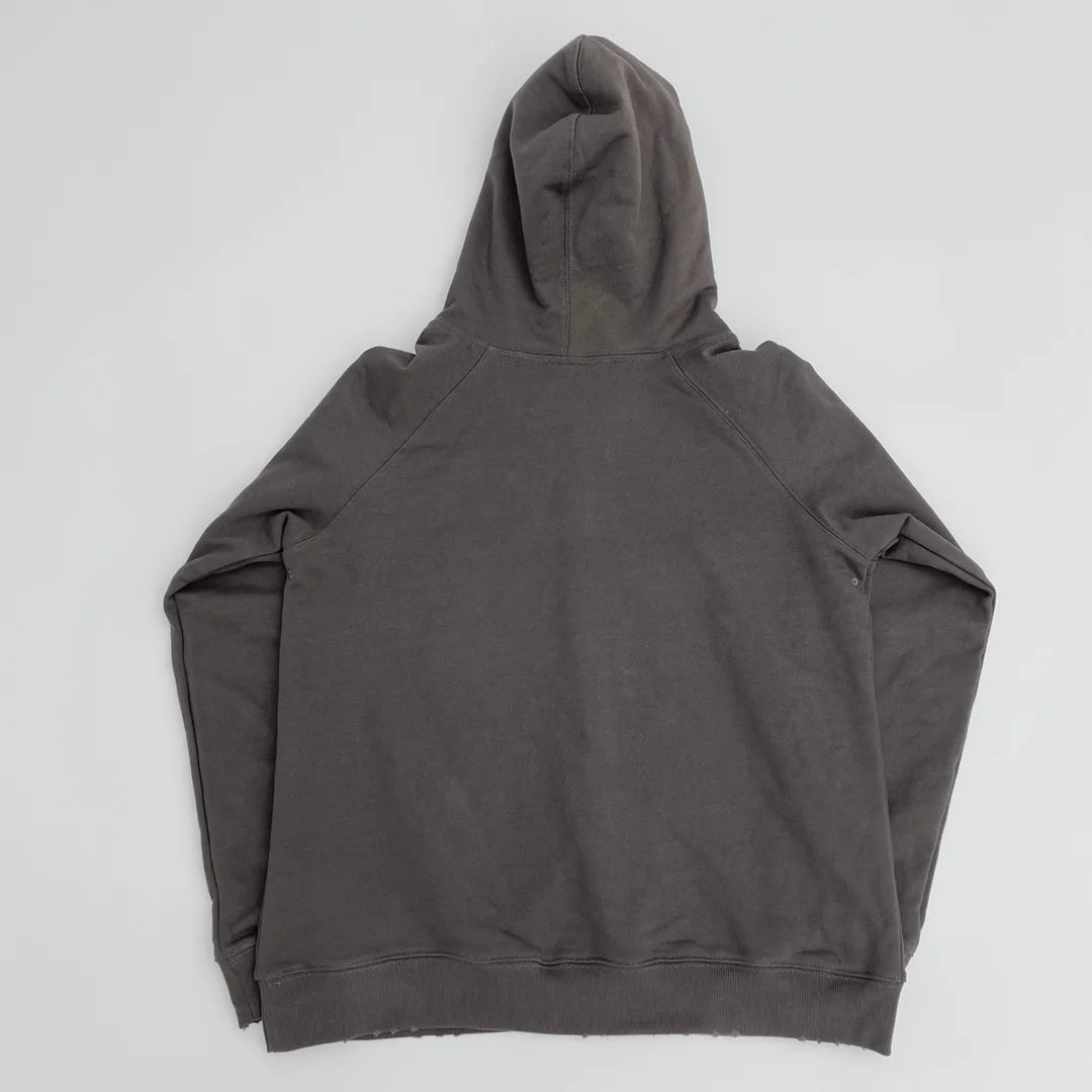 Charcoal Skull Head Face Graphic Hoodie