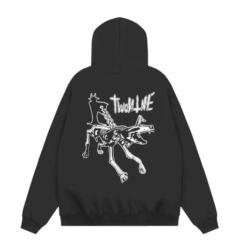 Black Twonine Recording Graphic Hoodie
