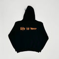 Black Life Bold Print Graphic Hoodie