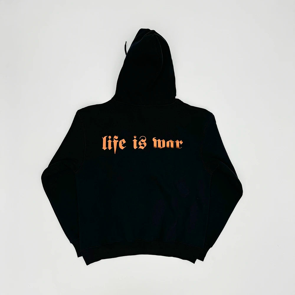 Black Life Bold Print Graphic Hoodie