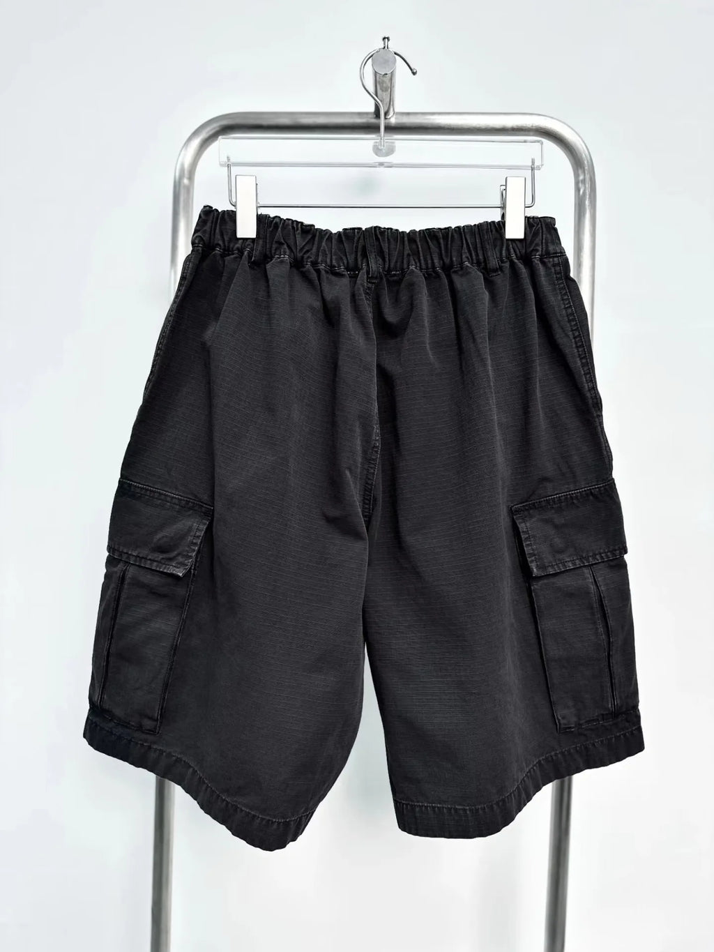 Beige Loose Cargo Shorts