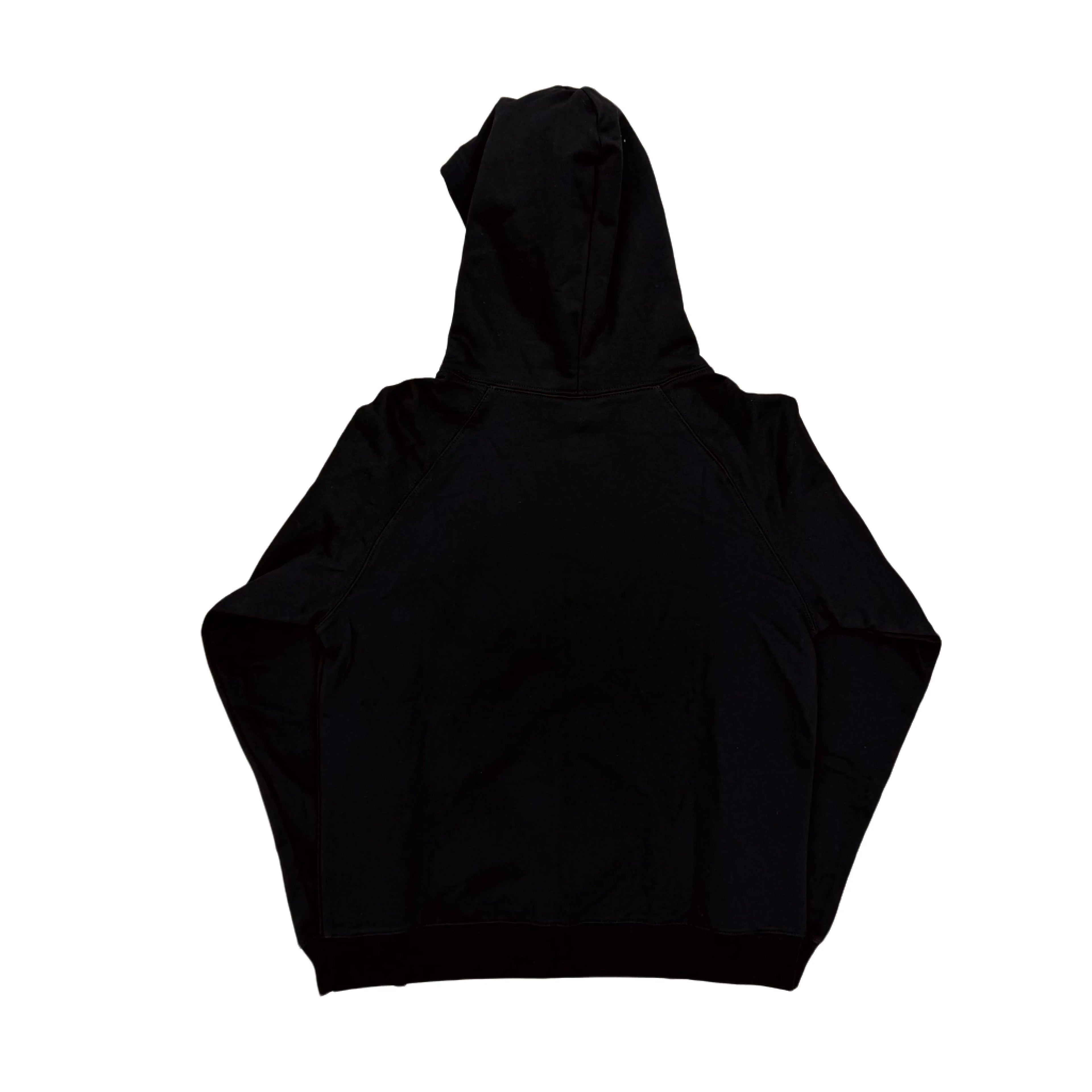 Black Double Skull Graphic Zip Hoodie