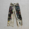 Beige Candy Ink Straight-Leg Jeans
