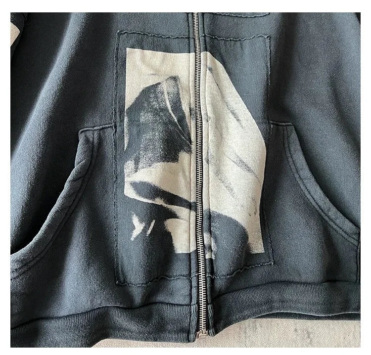 White Material Girl Complex Graphic Hoodie