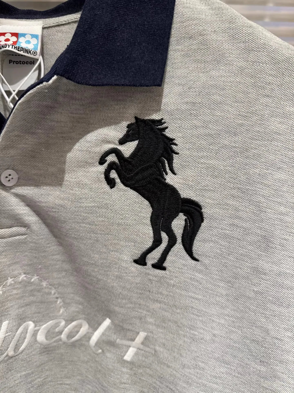 Beige Horse Polo Shirt