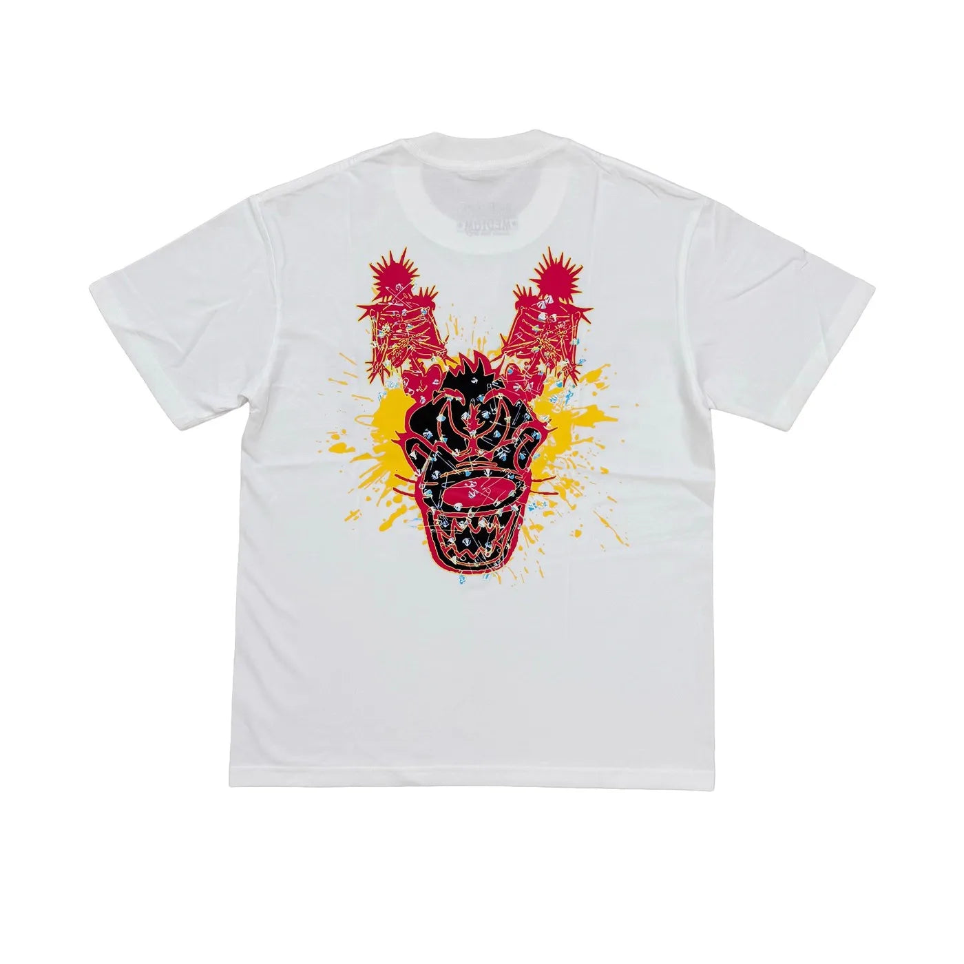 Beige Jumpout Dogs Tooth Graphic Tee