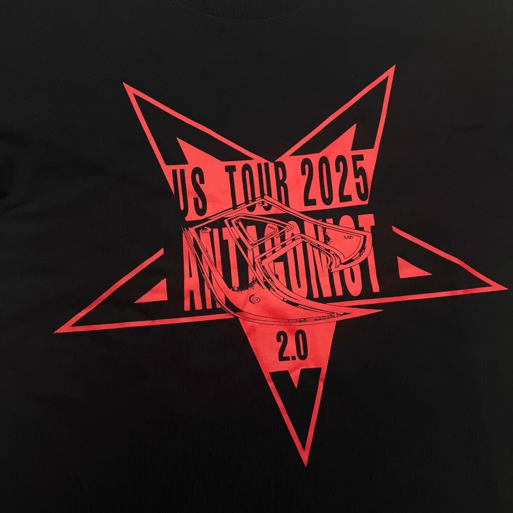 Red Bold Print Graphic Tee