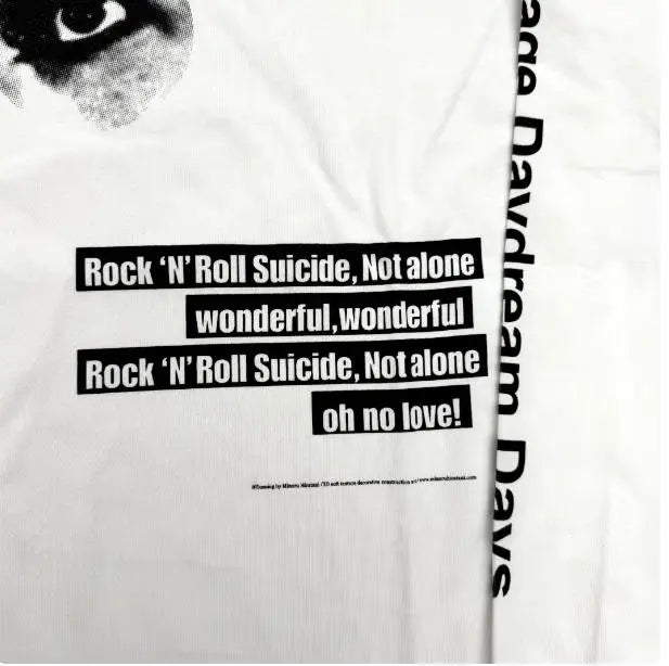 Gray David Bowie Long-Sleeve Graphic Tee