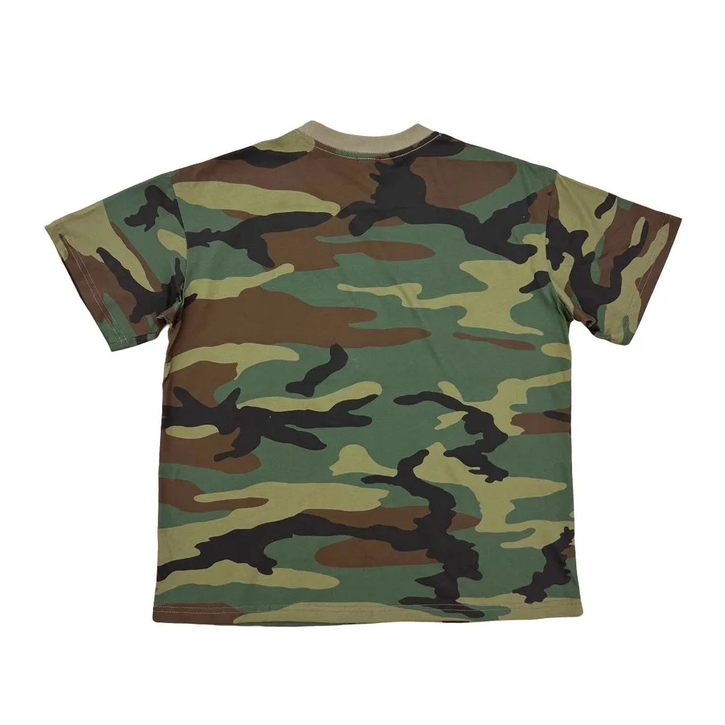 Charcoal Camo Poster Graphic Tee
