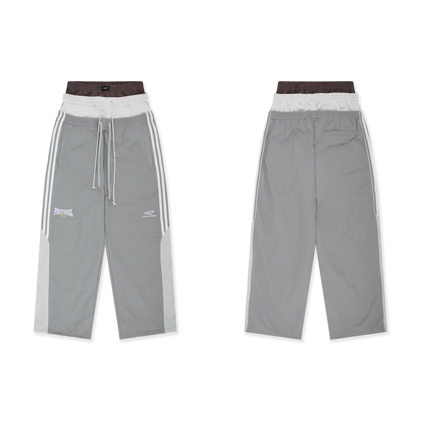 Black Waists Paratrooper Nylon Cargo Pants