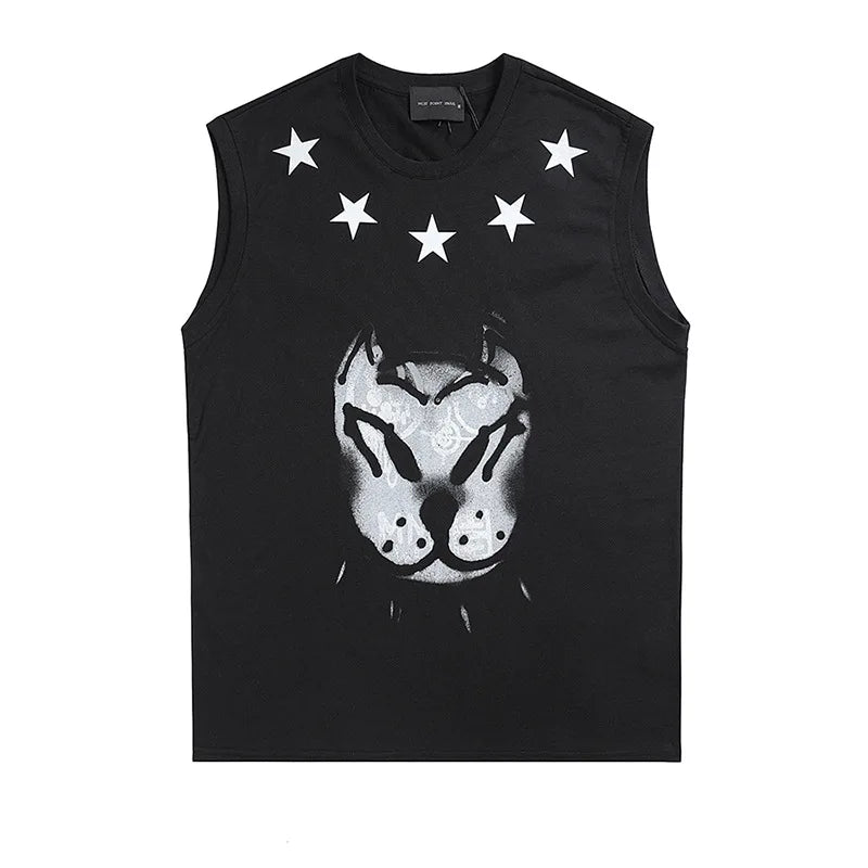 Black Doberman Dog Star Graphic Tank