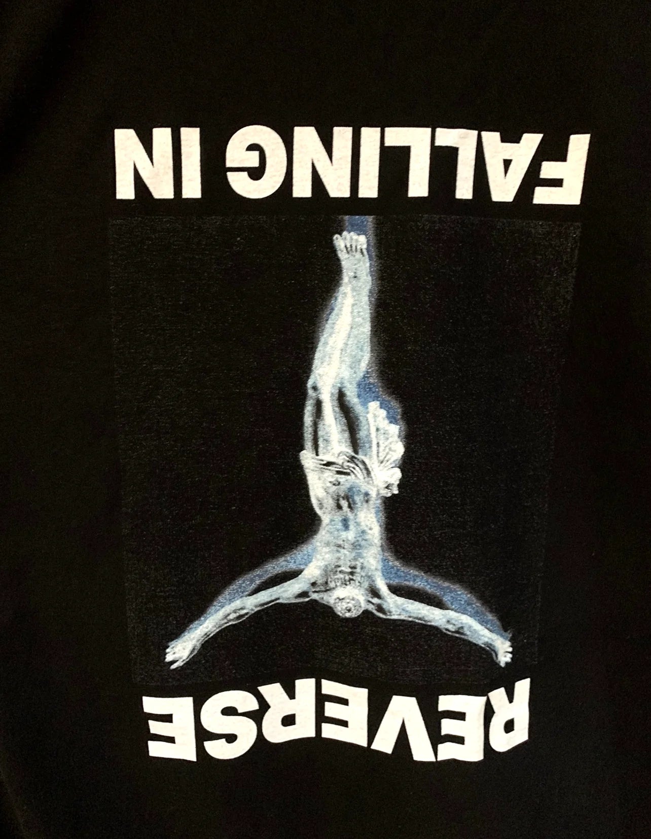 Black Falling Graphic Tee
