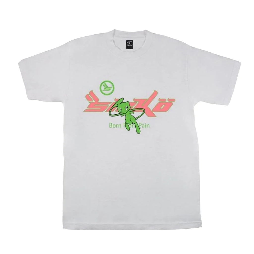 White Foaming Born Pain Graphic Tee