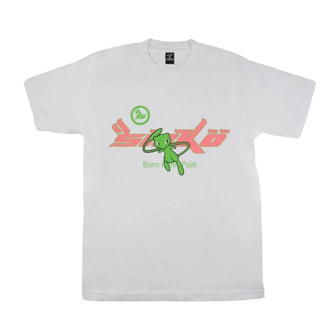 White Foaming Born Pain Graphic Tee