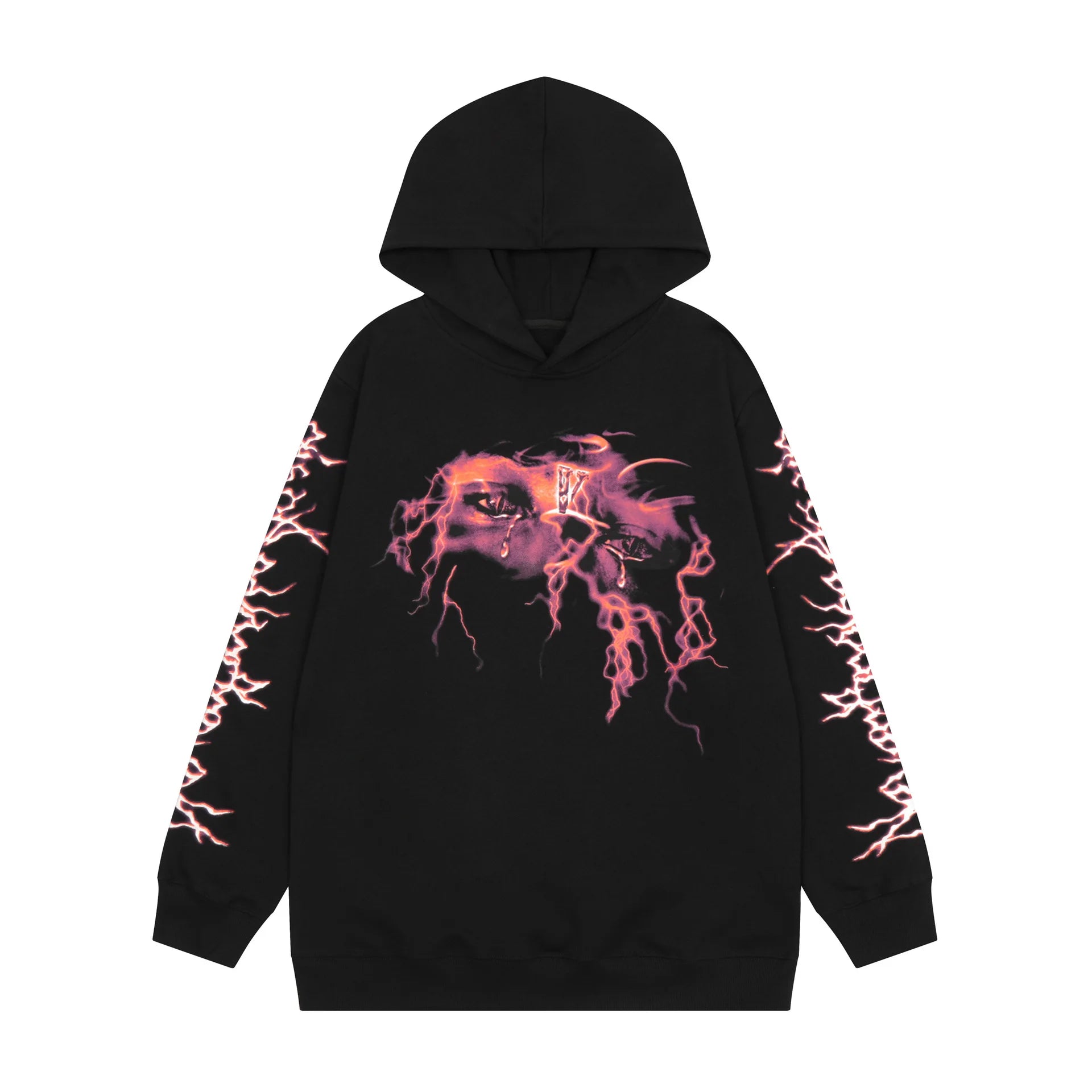 Black Tears Lightning Standard Graphic Hoodie