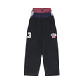 Black Waists Paratrooper Nylon Cargo Pants