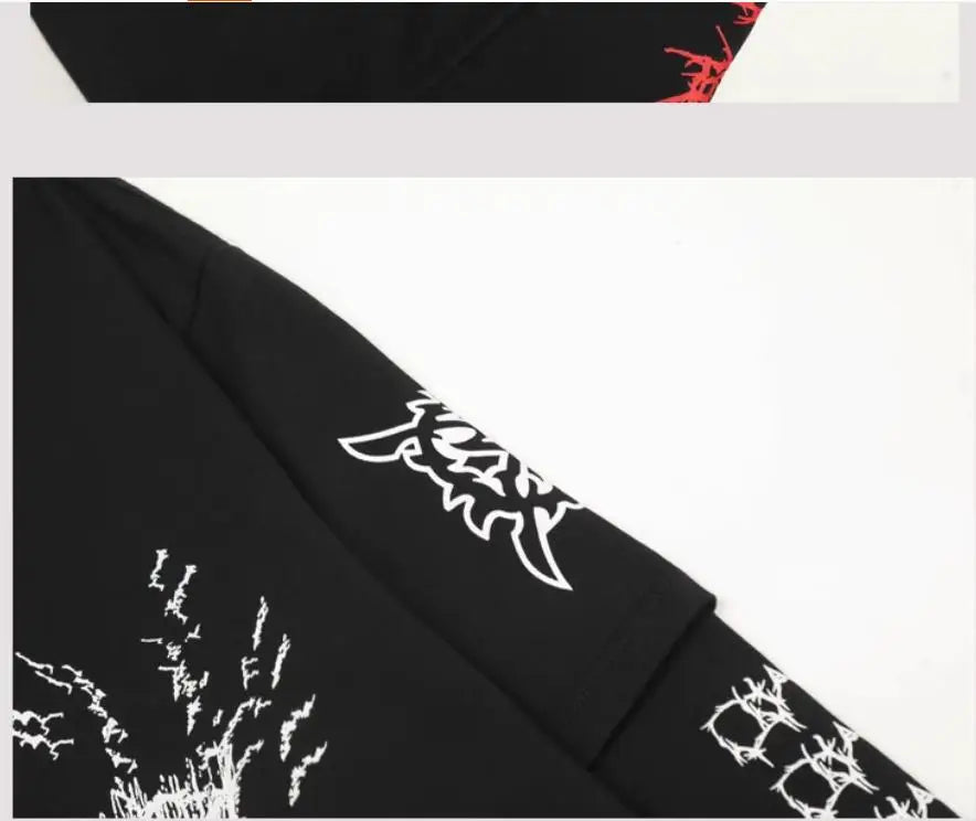 Black Hate Bold Print Graphic Tee