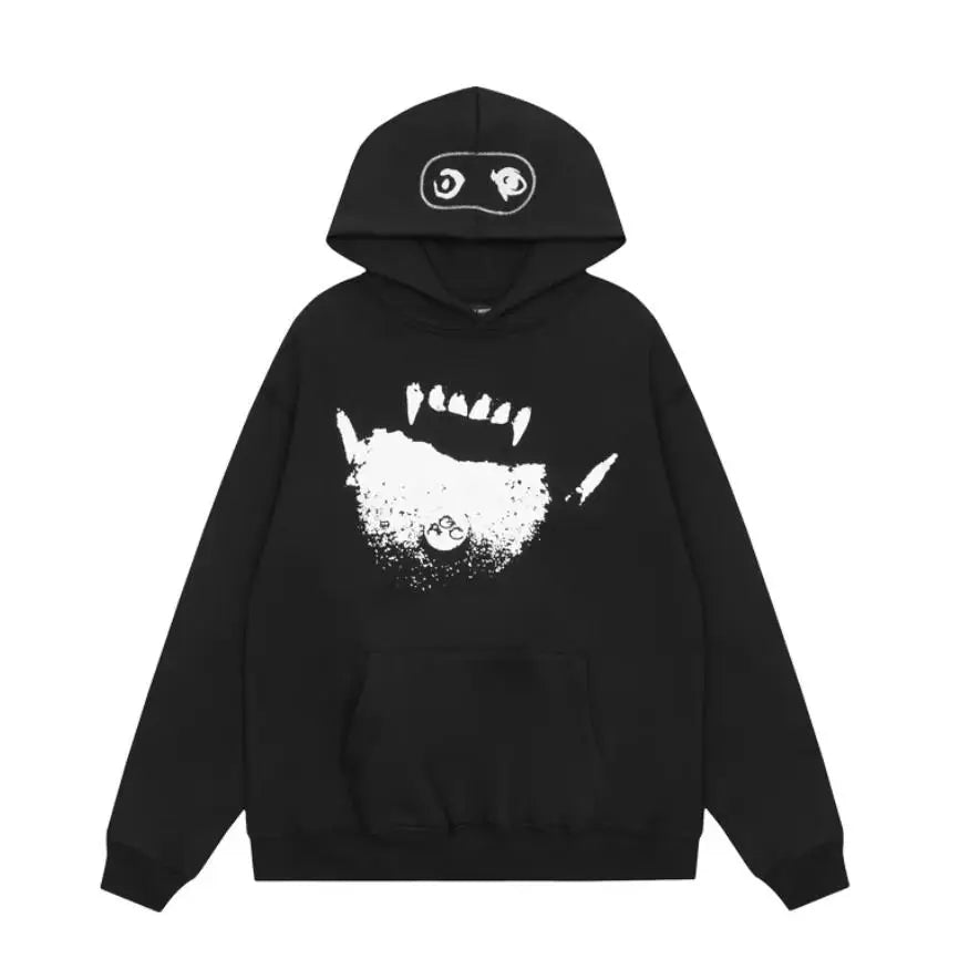 Black Vamp Graphic Hoodie