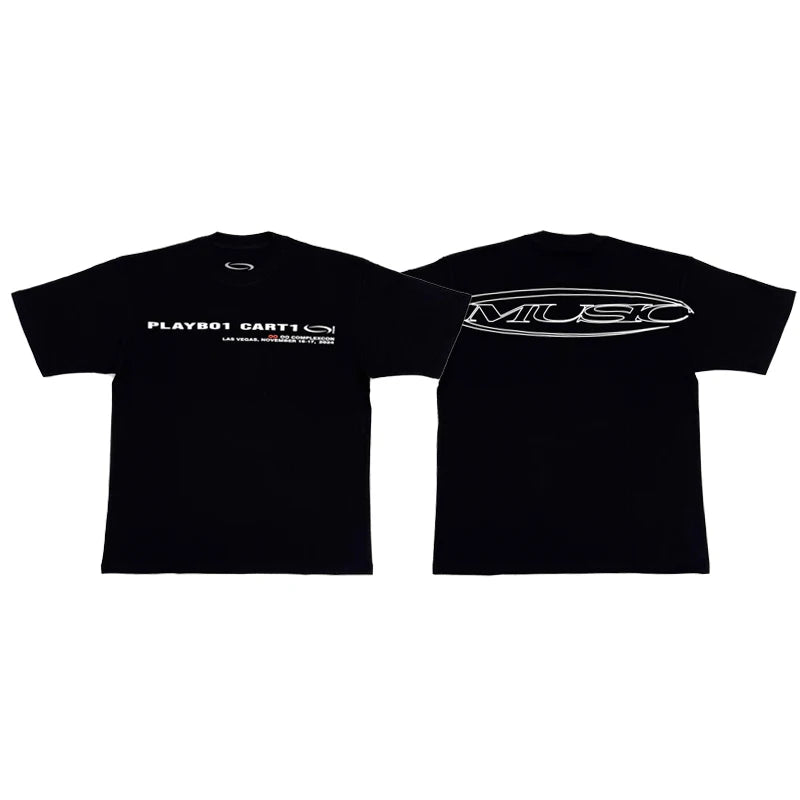 Black Complex Graphic Tee