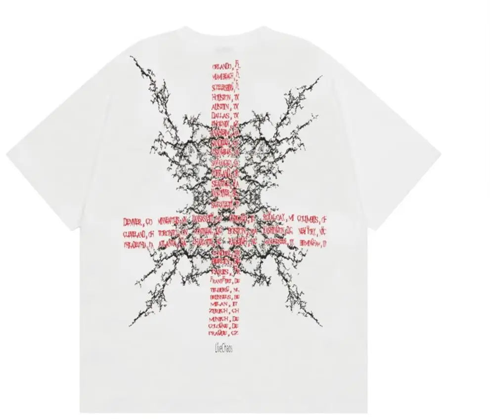 Black Statement Retro Illustration Graphic Tee