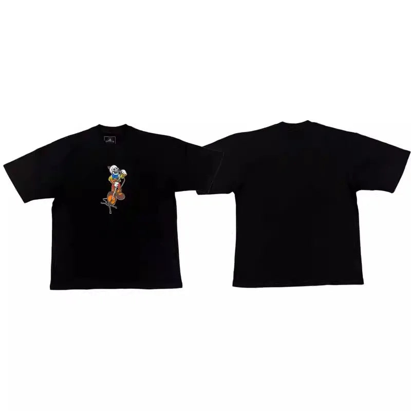 Black Skull Duck Graphic Tee