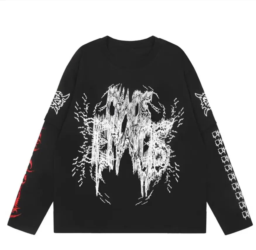 Black Hate Bold Print Graphic Tee