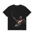Black Statement Abstract Motif Graphic Tee