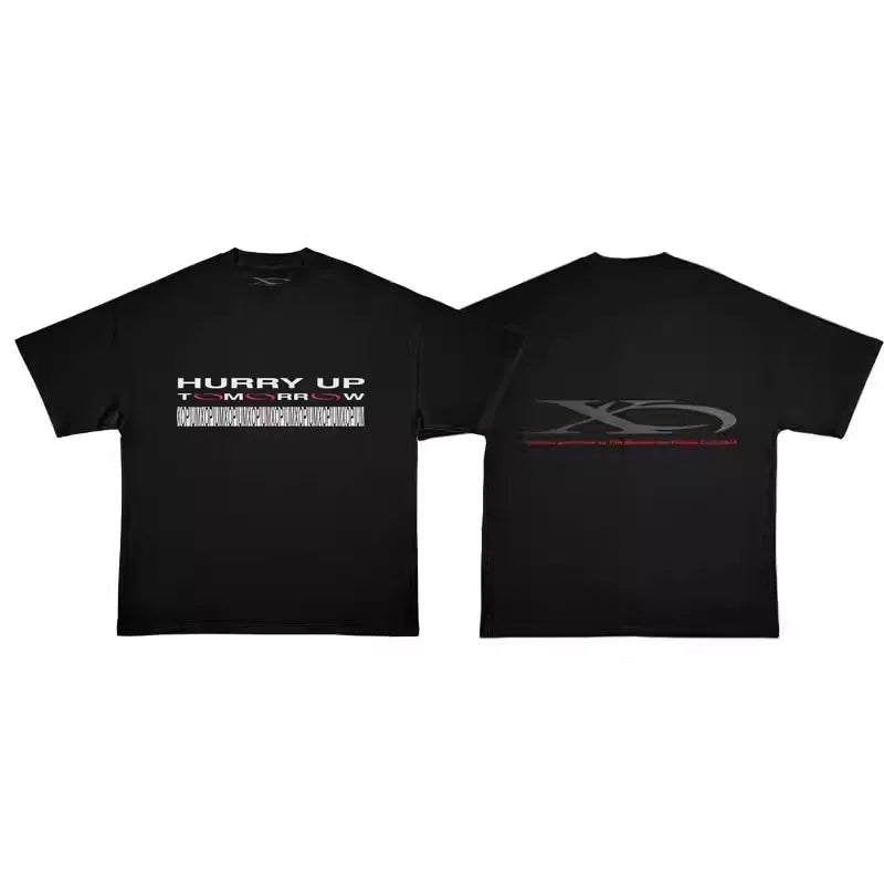Black Statement Abstract Symbol Graphic Tee