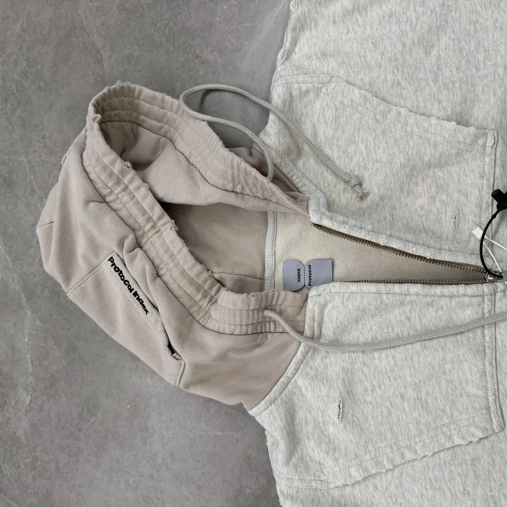 Beige Virginia Graphic Hoodie