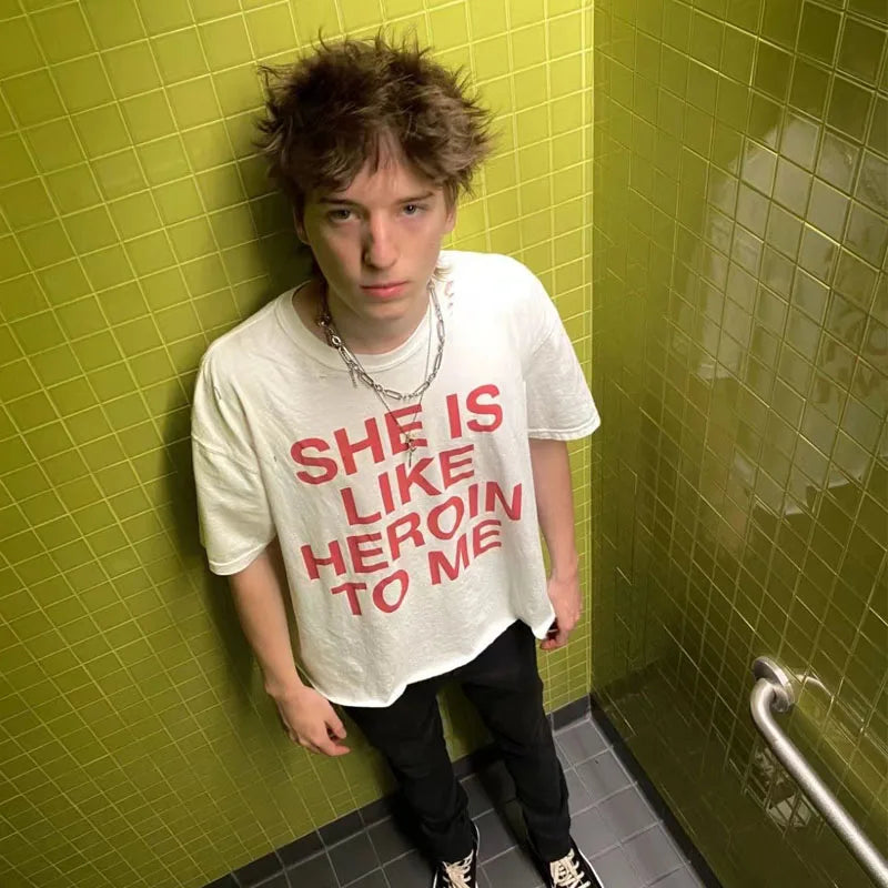 White She Like Graphic Tee