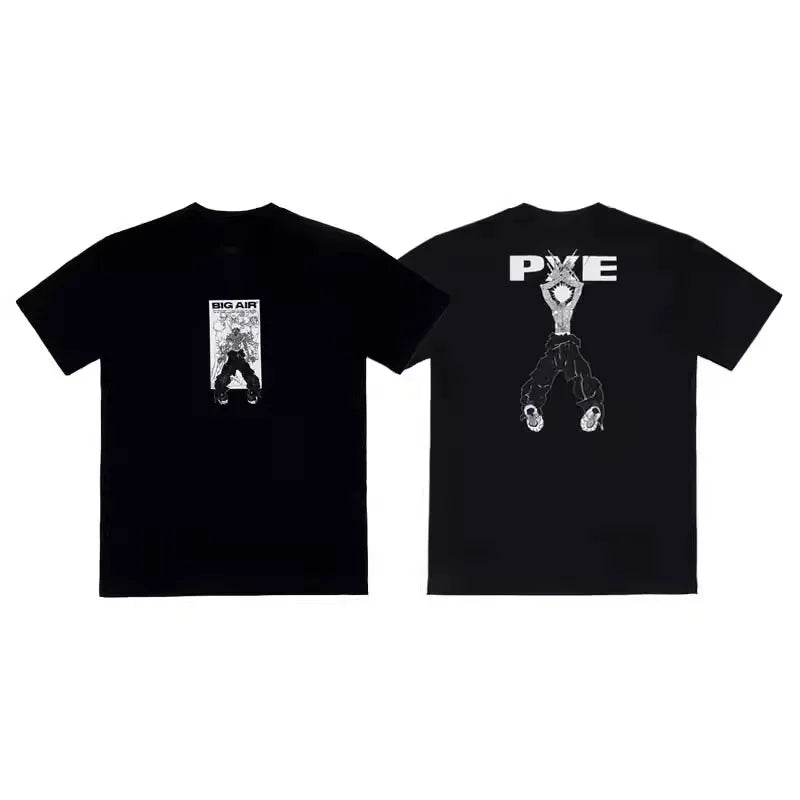 Black Pxe Ecco2k Flesh Graphic Tee