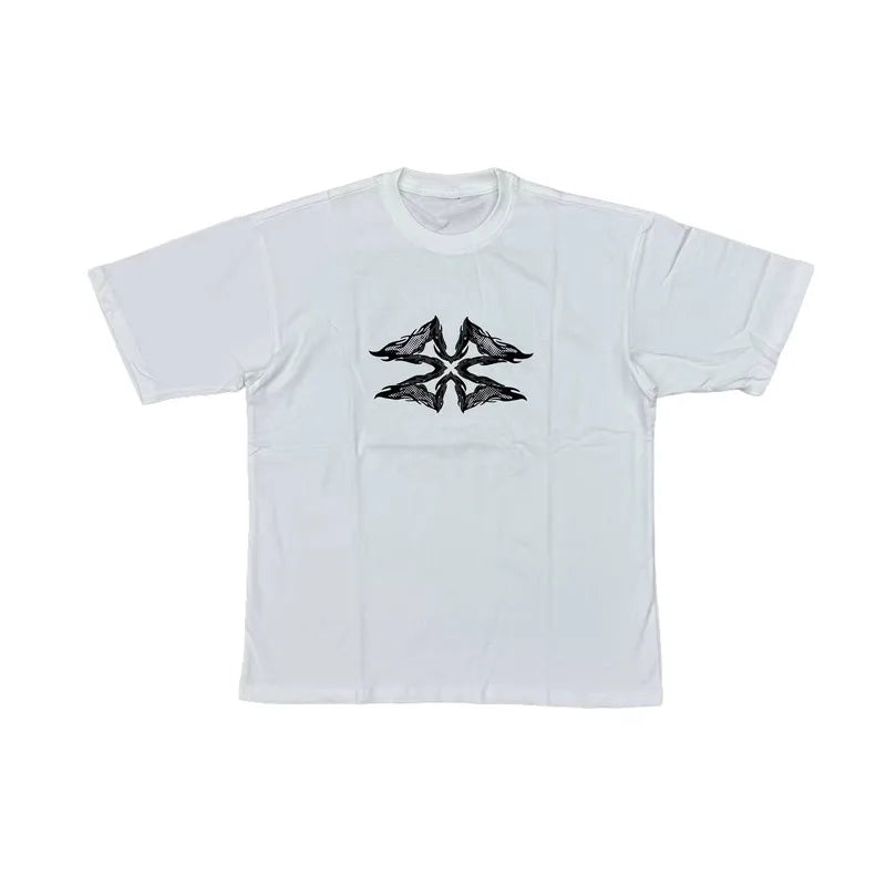 White Destory Lonely Graphic Tee
