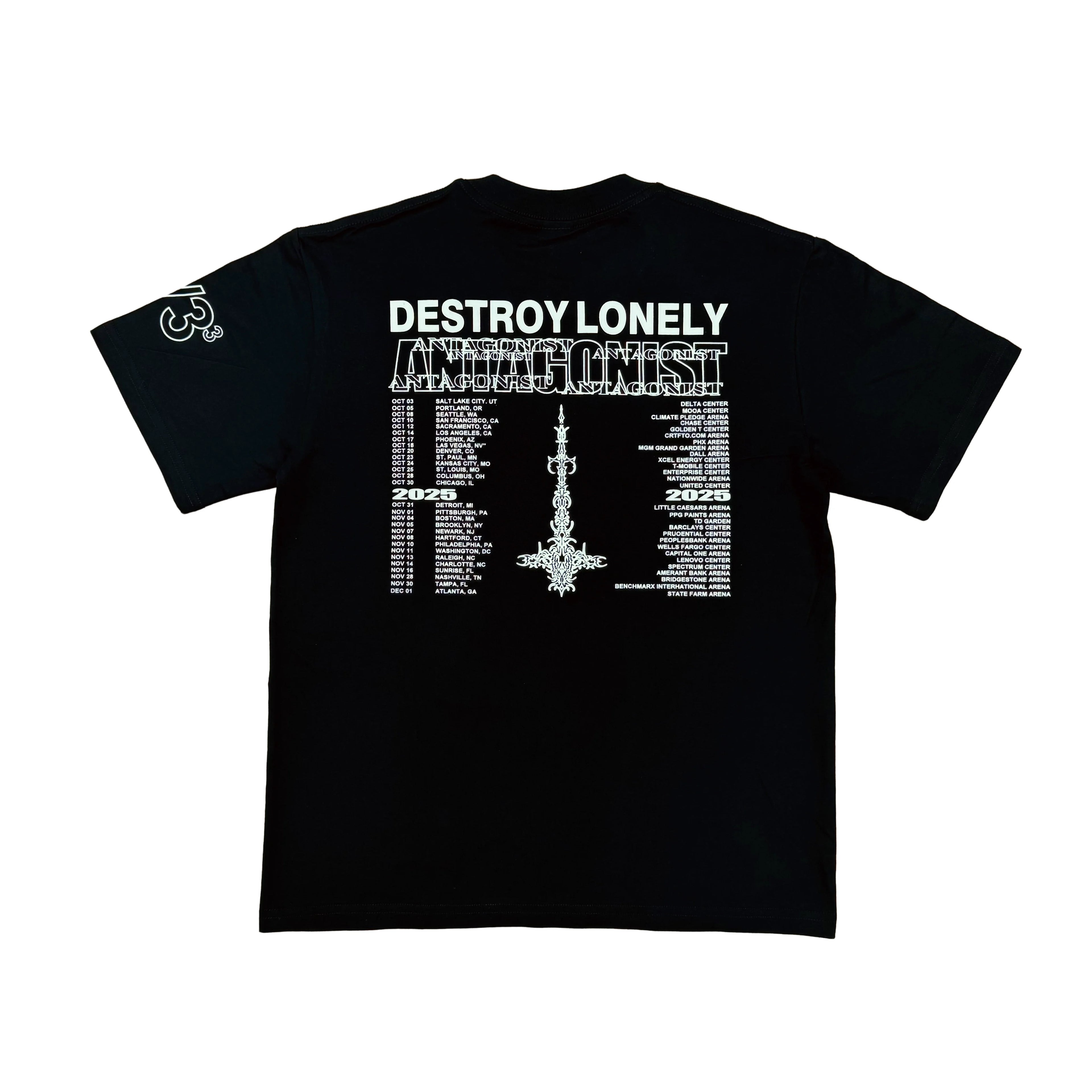 Black Lonely Passion Graphic Tee