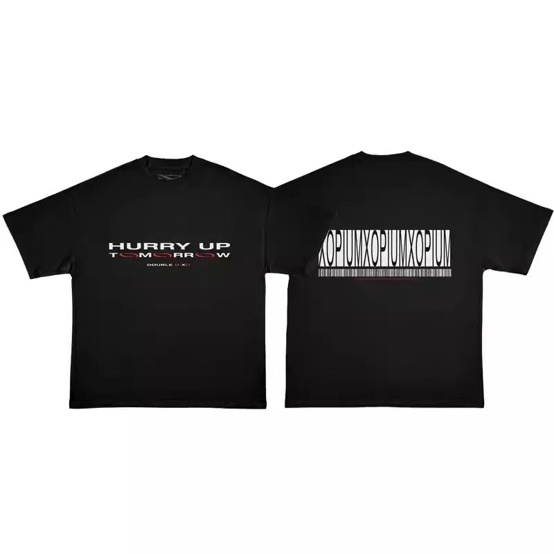 Black Statement Abstract Symbol Graphic Tee