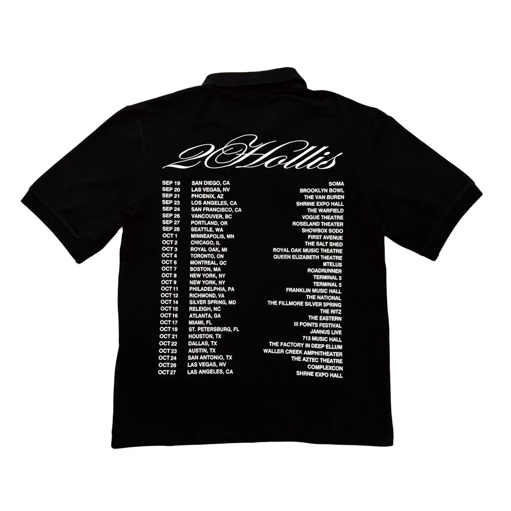 Black Statement Polo Shirt